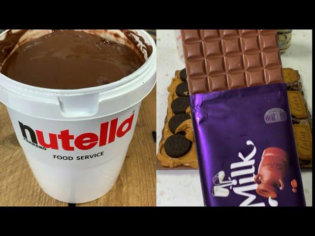 Nutella Bucket & Dairy Milk Chocolate ASMR | Satisfying  Compilation