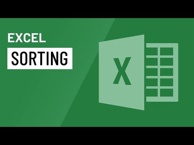 Excel: Sorting Data