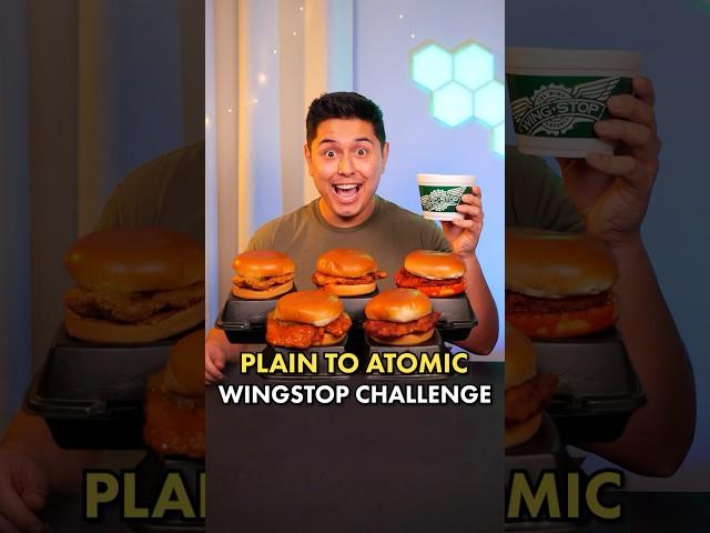 PLAIN to ATOMIC Wingstop Sandwich Challenge  | #ASMR