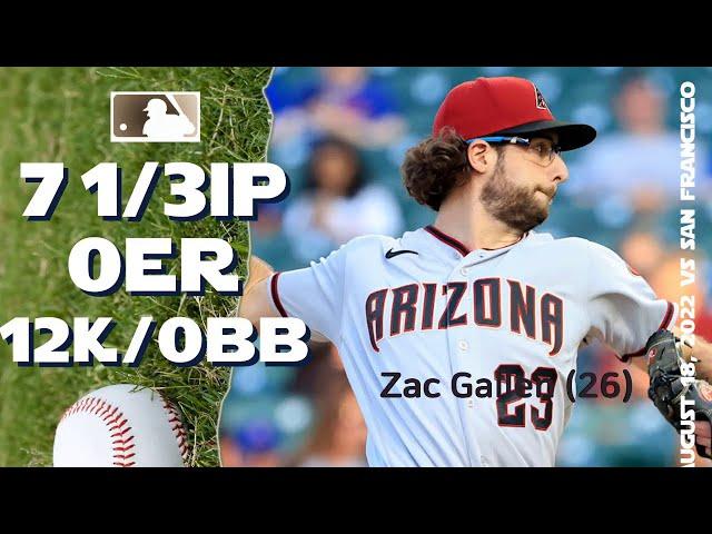 (fixed) Zac Gallen | Aug 18, 2022 | MLB highlights