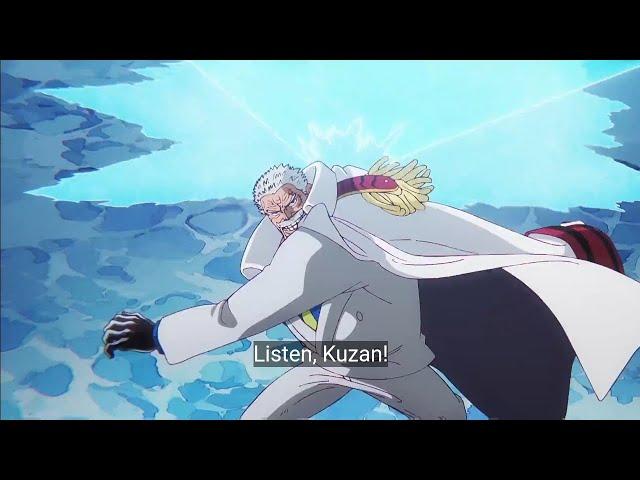 ONE PIECE | Vice Admiral Garp vs Kuzan FULL FIGHT