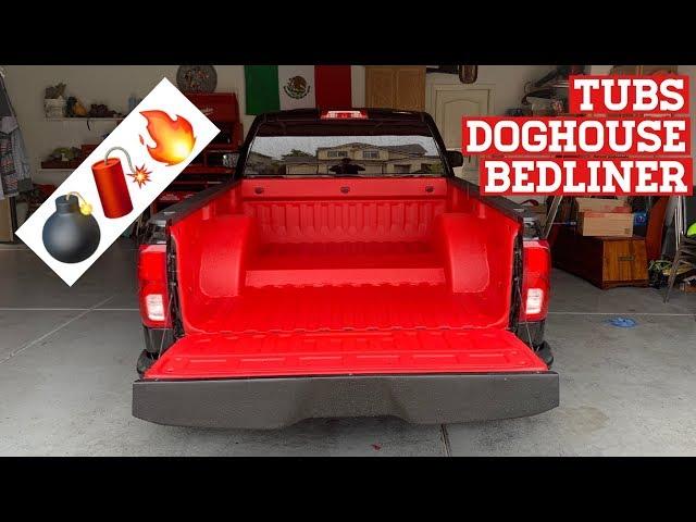 Truck Finally Gets Tubs & RED Bedliner!!