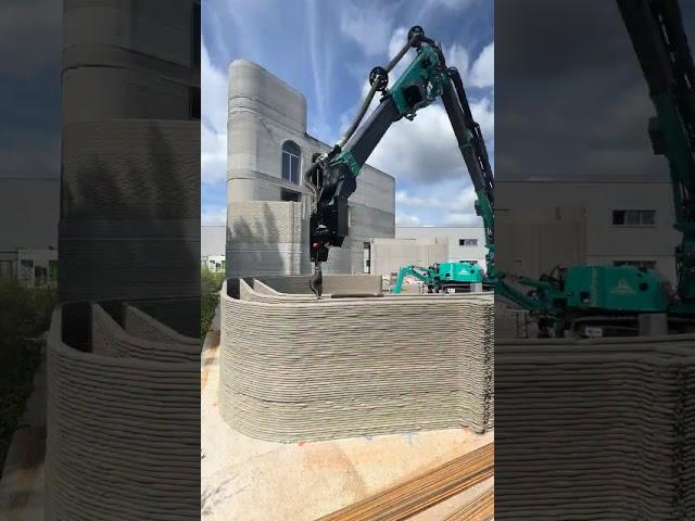 How Concrete Building Is 3D Printed  #construction #concrete #architecture