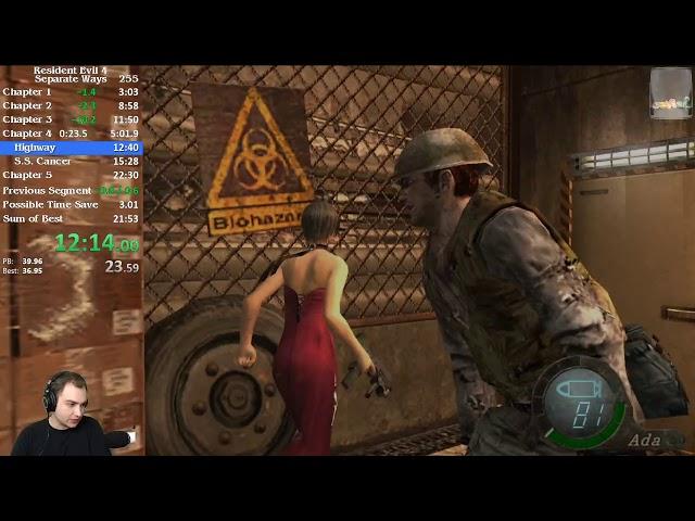 Resident Evil 4 - Separate Ways Speedrun - 22:17 LRT / 23:12 IGT