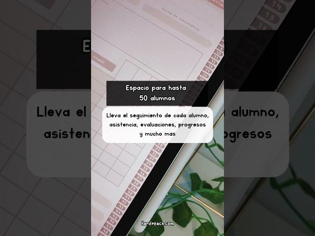 Agenda para profes / docentes digitales: Teacher planner | HardPeach 