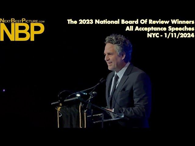 The 2023 National Board Of Review (NBR) Winners' Acceptance Speeches