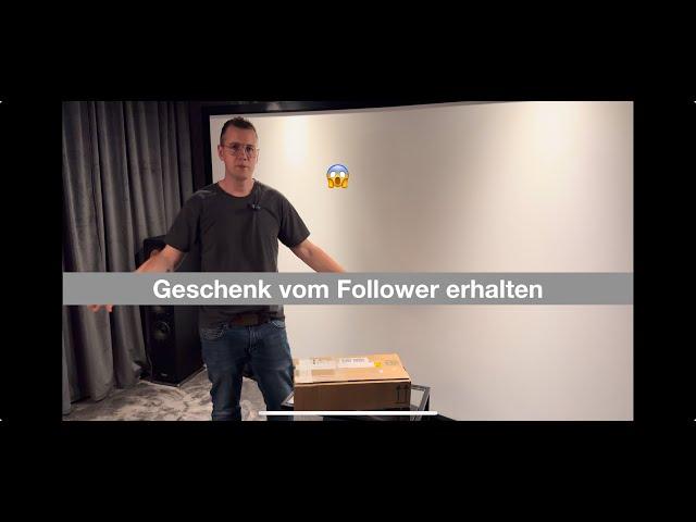 OMG!! Geschenk für mein Heimkino vom Follower erhalten!! Danke Daniel !!