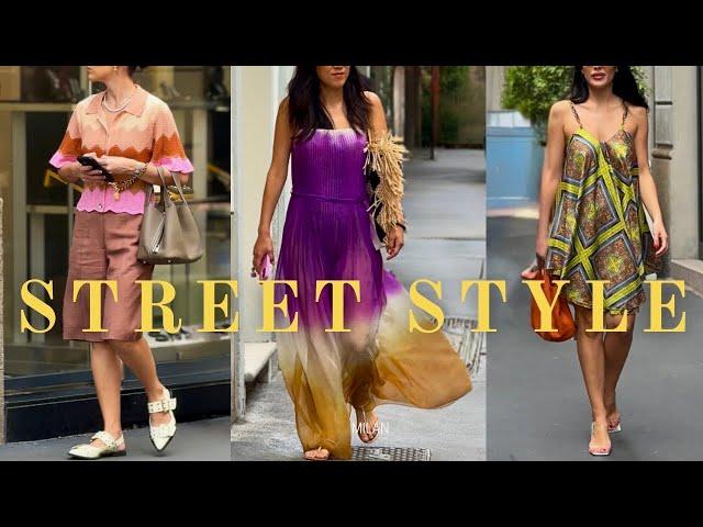 Milan Street Style Inspiration: Trendy & Chic Outfits for Summer 2024•Unique Italian Fashion