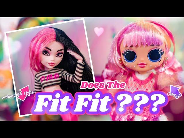 Can Monster High G3 Dolls Fit LOL Surprise OMG  Clothes? Does the Fit Fit ???