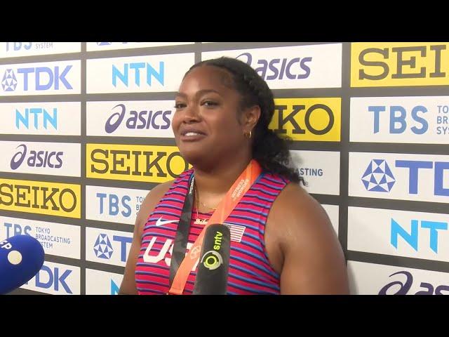 'Unbelievable' USA's Laulauga Tausaga reflects on winning women's discus gold at world championships