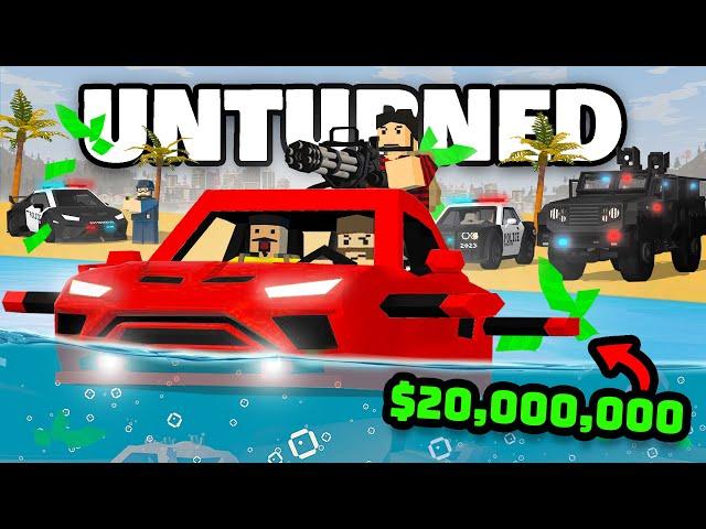 I MADE MILLIONS AS A GETAWAY DRIVER IN UNTURNED LIFE RP!