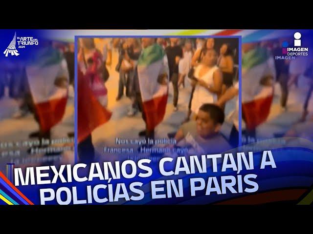 Los mexicanos en París le cantaron a los policías franceses | El Triunfo Que Importa