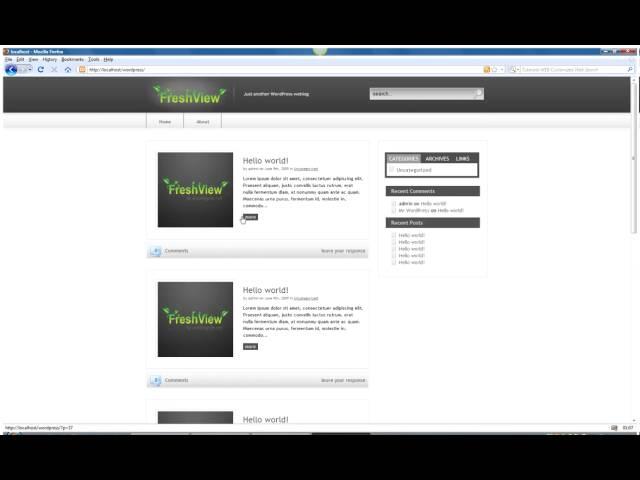 FreshView wordpress theme