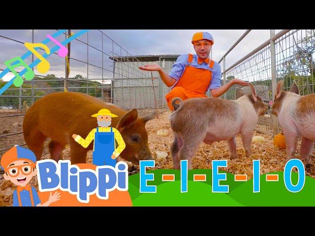 Old MacDonald | Blippi Nursery Rhymes | Moonbug Kids - Farm Animals