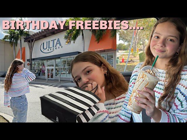 Getting my Birthday  Freebies | SISTER FOREVER