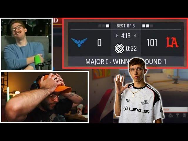 Nadeshot and Scump Reacts to Thieves UNBELIEVABLE Performance at LAN!  (150-0 hardpoint start)