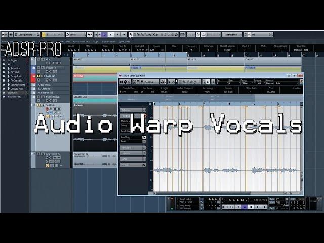 ADSR Pro how to Audio Warp Vocals in Steinberg Cubase 7.5