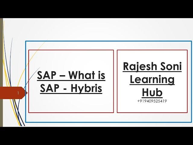 WHAT IS SAP HYBRIS AND INTERVIEW QUESTIONS
