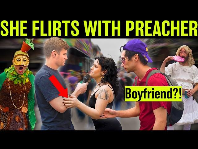 Street Preaching in the Middle of MARDI GRAS Madness