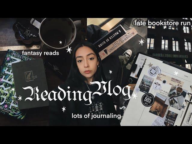 reading vlog  fantasies, journaling, book shopping 005