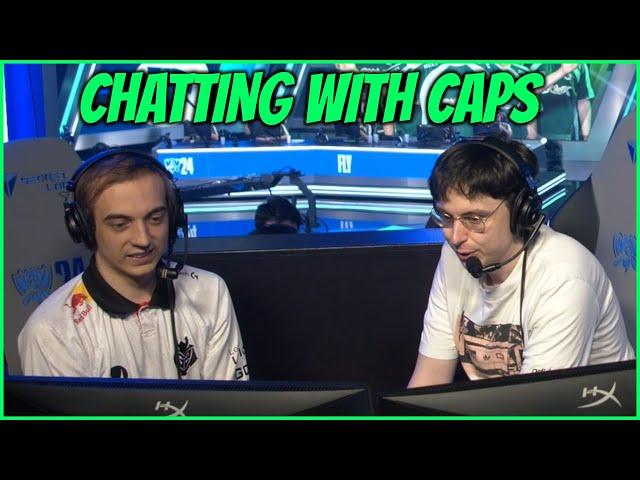 Caedrel Interviews Caps After G2 VS BLG Series