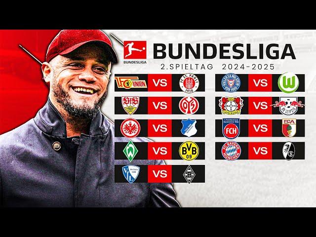 2nd matchday - BUNDESLIGA KICKTIPP 2024/2025