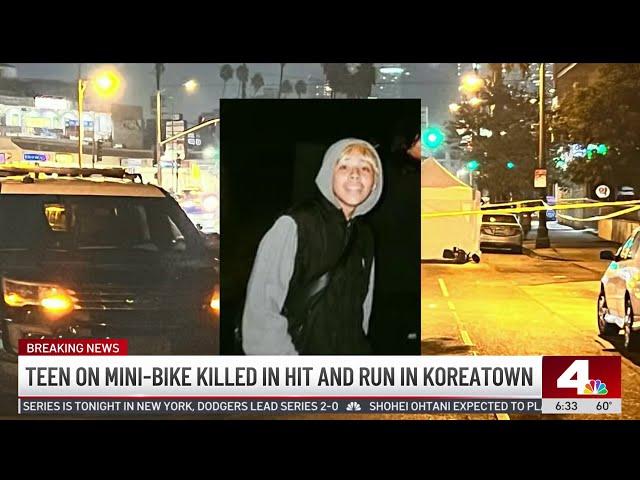 Teen killed in Koreatown hit-and-run minibike crash