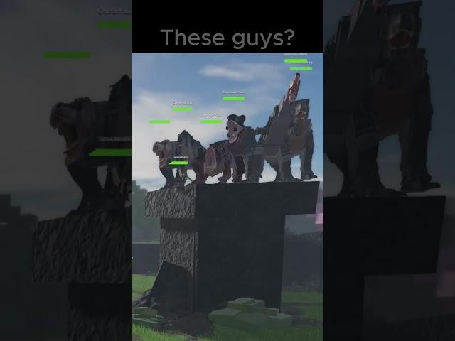 Who would win?  I bet on the goat #jurassicblocky #roblox #gamingmemes