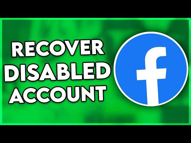How to Recover a Disabled Facebook Account | Step by Step (2025)