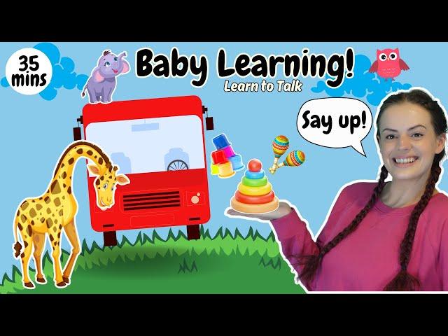 Baby Learning Videos - Learn To Talk First Words, Animals, Nursery Rhymes & More Baby Songs