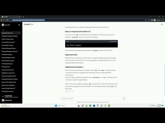 install pip python 2 7 ubuntu 18 04