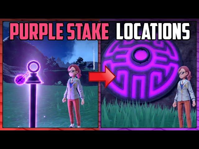 All Purple Stake Locations - Pokémon Scarlet & Violet (Unlock Legendary Battle!)