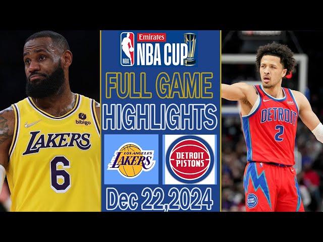 Los Angeles Lakers VS Detroit Pistons Full Game Highlights Dec 23,2024 | NBA Highlights Today