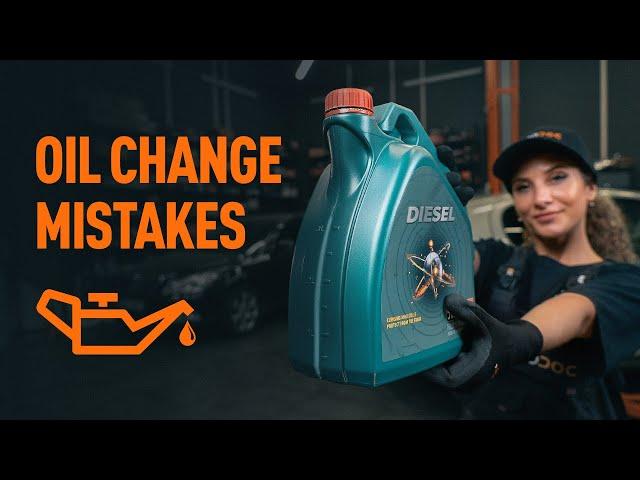 TOP 5 mistakes during DIY oil change | AUTODOC tips