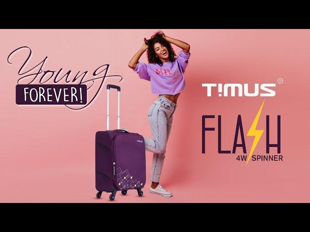 Timus FLASH | best Soft travel cabin & check-in luggage for men and women | Stylish travel bag