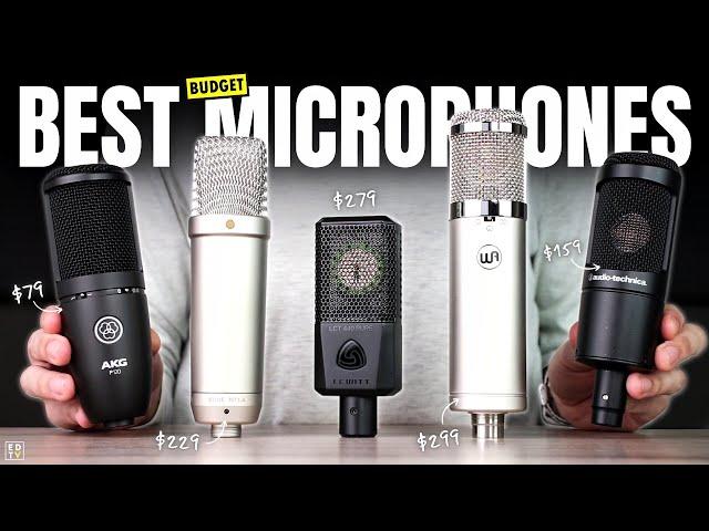 Best BUDGET Microphones For Vocals (2024) - Audio-Technica AT2020, Rode NT1-A & Lewitt LCT 440 Pure