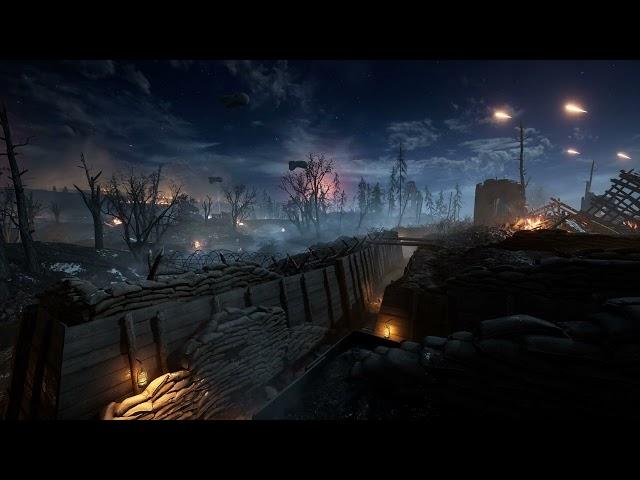 Battlefield War Ambience, distant gunfire battles, artillery bomb explosions, for relaxing, sleeping