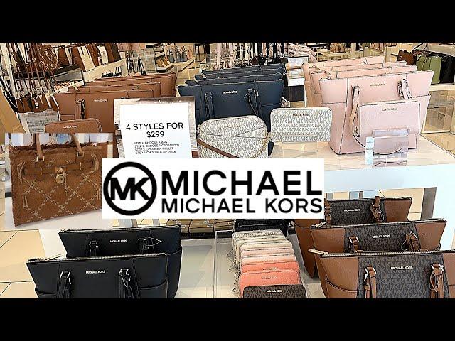 MICHAEL KORS OUTLET SALE 4 STYLES FOR 299 DESIGNER HANDBAGS COLLECTION STORE WALKTHROUGH