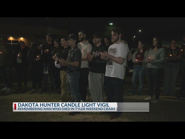 Candlelight vigil held for a fallen motorcyclist in Tyler