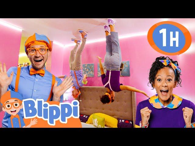 Upside Down House! | Blippi Painting for Kids  | Moonbug Kids - Art for Kids ️