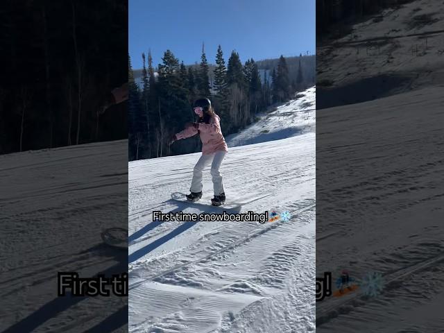 First time snowboarding!️