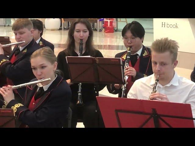 Let It Go from Frozen Disney performed by a student brass band orchestra in Minsk, Belarus