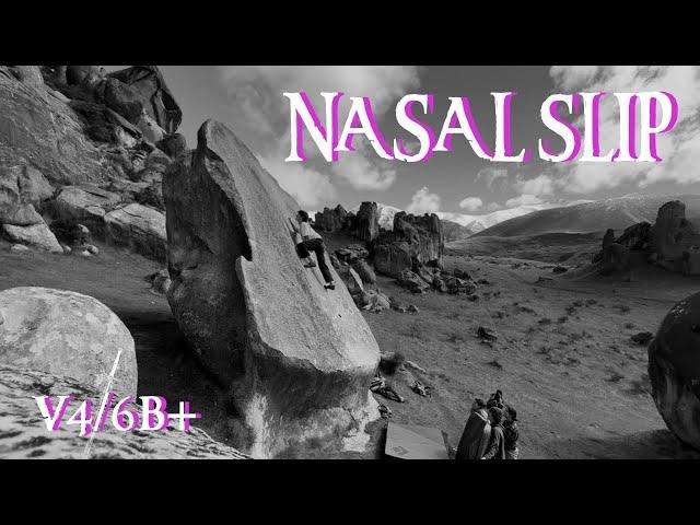 "Nasal Slip" - Boulder - Castle Hill / NZ