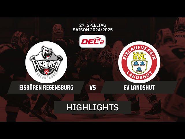 DEL2: Eisbären Regensburg vs. EV Landshut I Highlights - 27. Spieltag | SDTV Eishockey