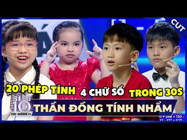 "BỘ TỨ" THẦN ĐỒNG TÍNH NHẨM làm rung chuyển Siêu Tài Năng Nhí khiến Trấn Thành, Hari, Gil Lê NỂ PHỤC