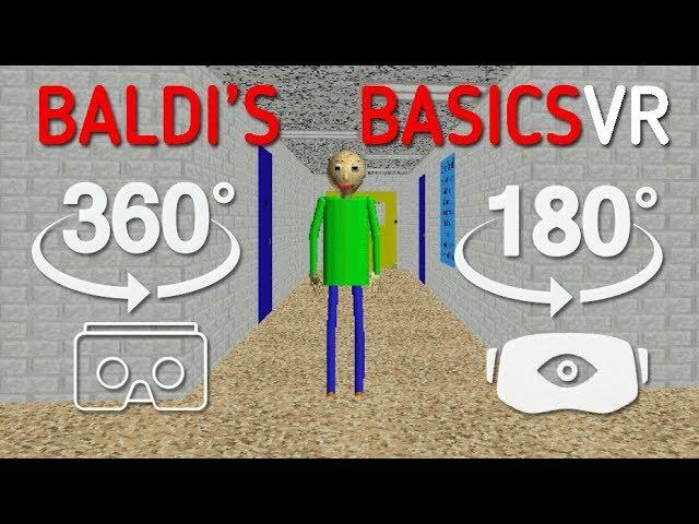  Baldi's Basics VR 180 Degree Widescreen Gameplay 