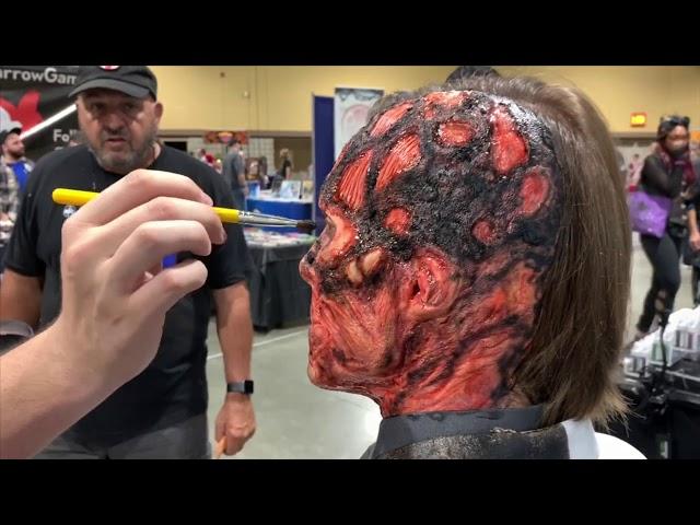 Two Face makeup Demo Mel Products USA 2019 Comic Con