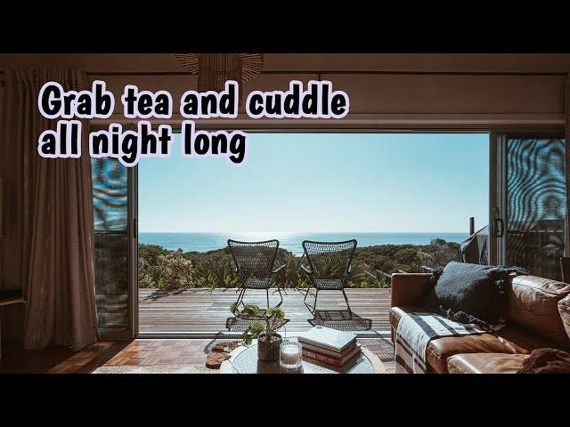 Cuddle weather rain sounds to sleep with your lover - grab tea and cuddle all night long