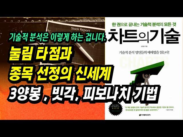 [조건검색식, 키하자동수식 포함] 눌림타점과 종목선정의 신세계, 3양봉, 빗각(추세선), 피보나치 기법ㅣ차트의 기술, 김정환ㅣ부자회사원 주식투자 강의 공부 책 추천