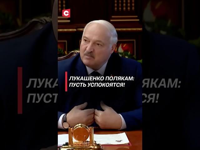 Лукашенко полякам: Пусть успокоятся! #лукашенко #батька #беларусь #новости #политика
